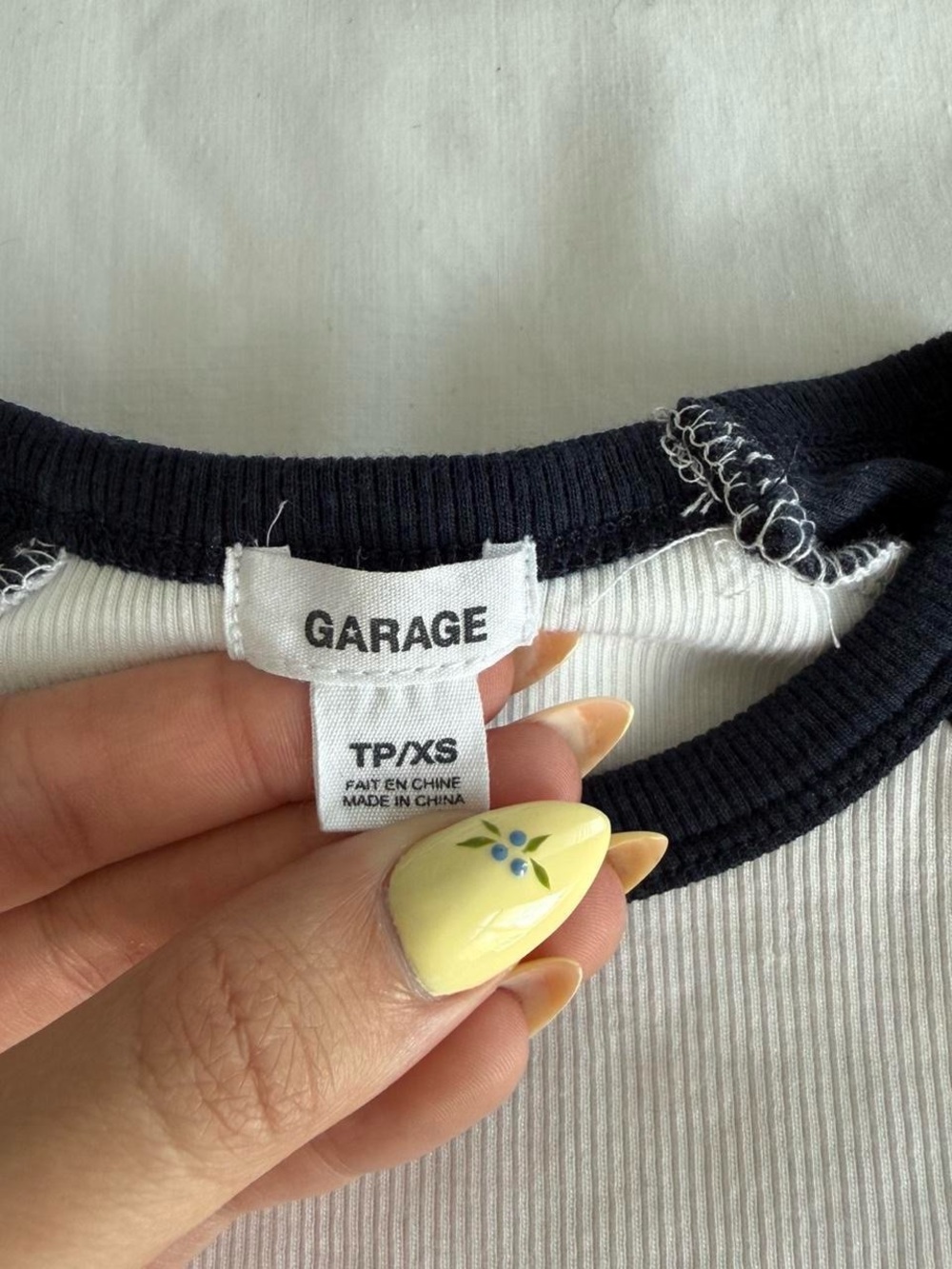 Garage Ribbed Raglan Stormi Tee - Picture 4 of 5